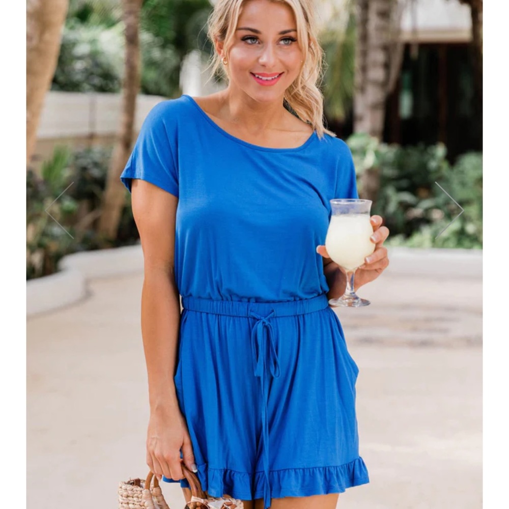Pink Lily Anything you need Romper